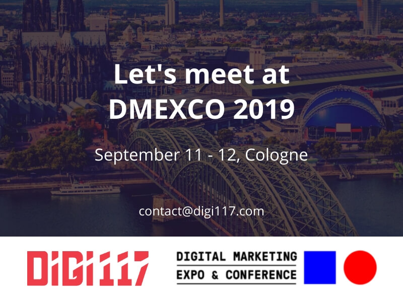 Let's meet at DMEXCO 2019 in Cologne